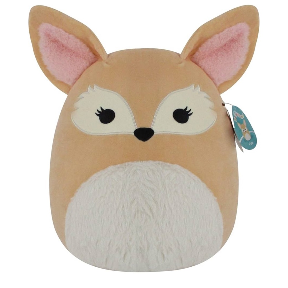 Squishmallows Tan and White Fox “ Pace “  Plush